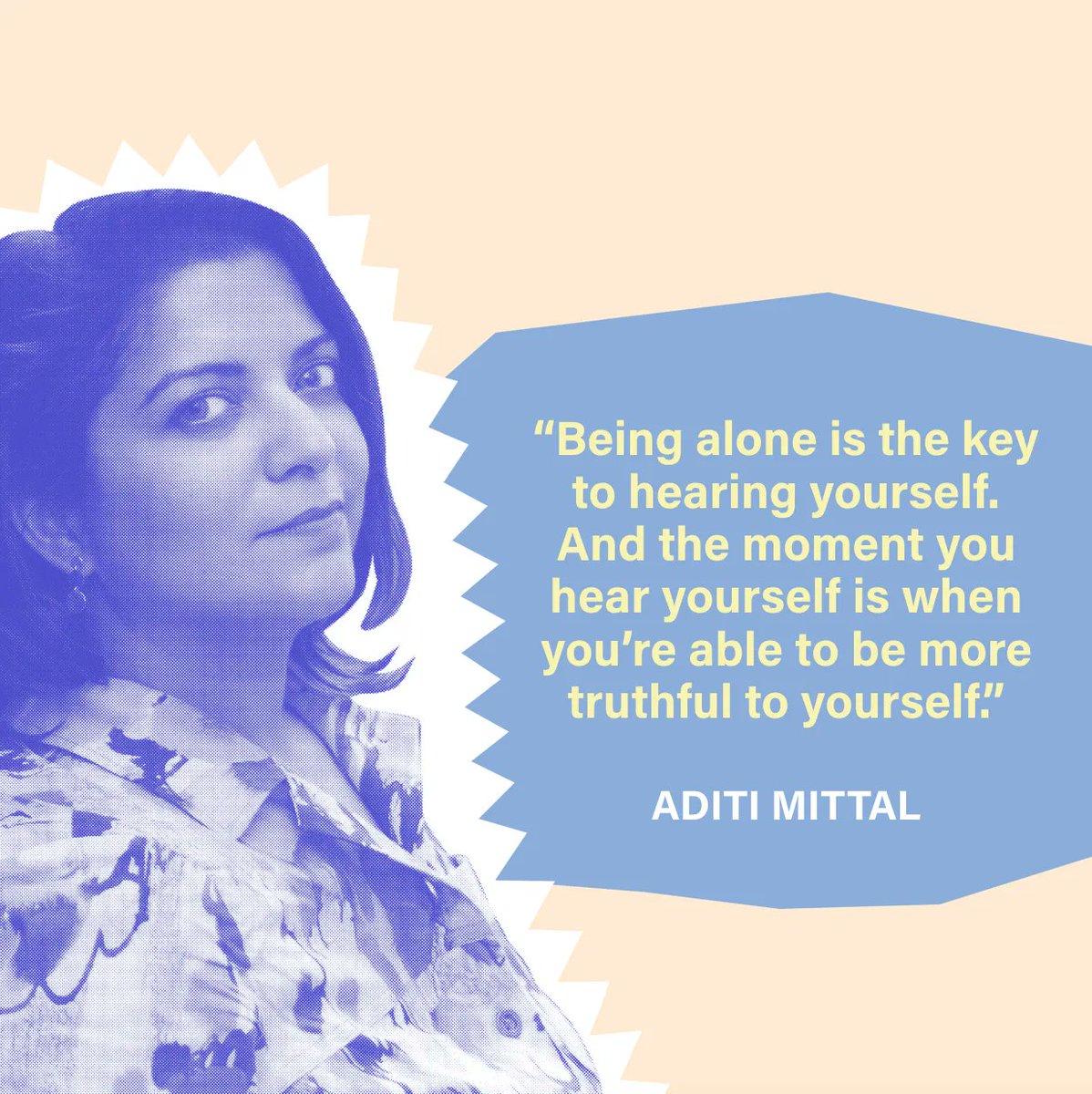 This Tuesday we welcome Kiss Nuka - to discuss the need to find time to be alone with hosts @awryaditi and <a href="/christinamacgil/">Christina MacGillivray</a>. #womeninlabour