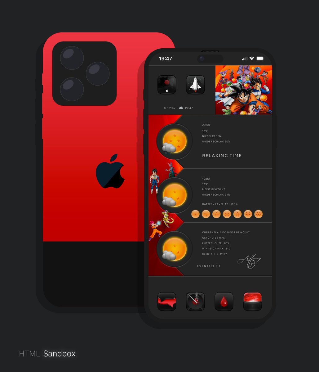 Attairdu57slm's tweet image. Any Dragon Ball fans here? This was requested and is now available for #HTML_Sandbox on #iNNOVATION 

@kleinmone 
@thewaytozion 

#iOS16RC #NoJailbreak