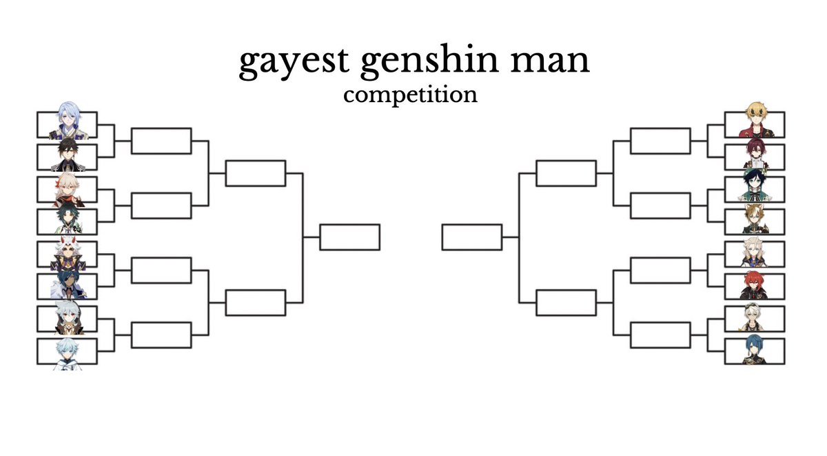 hourlyzhongven's tweet photo. 🏅 WELCOME TO THE GAYEST GENSHIN MAN COMPETITION. polls below <3 https://t.co/LzqAgc3jTE