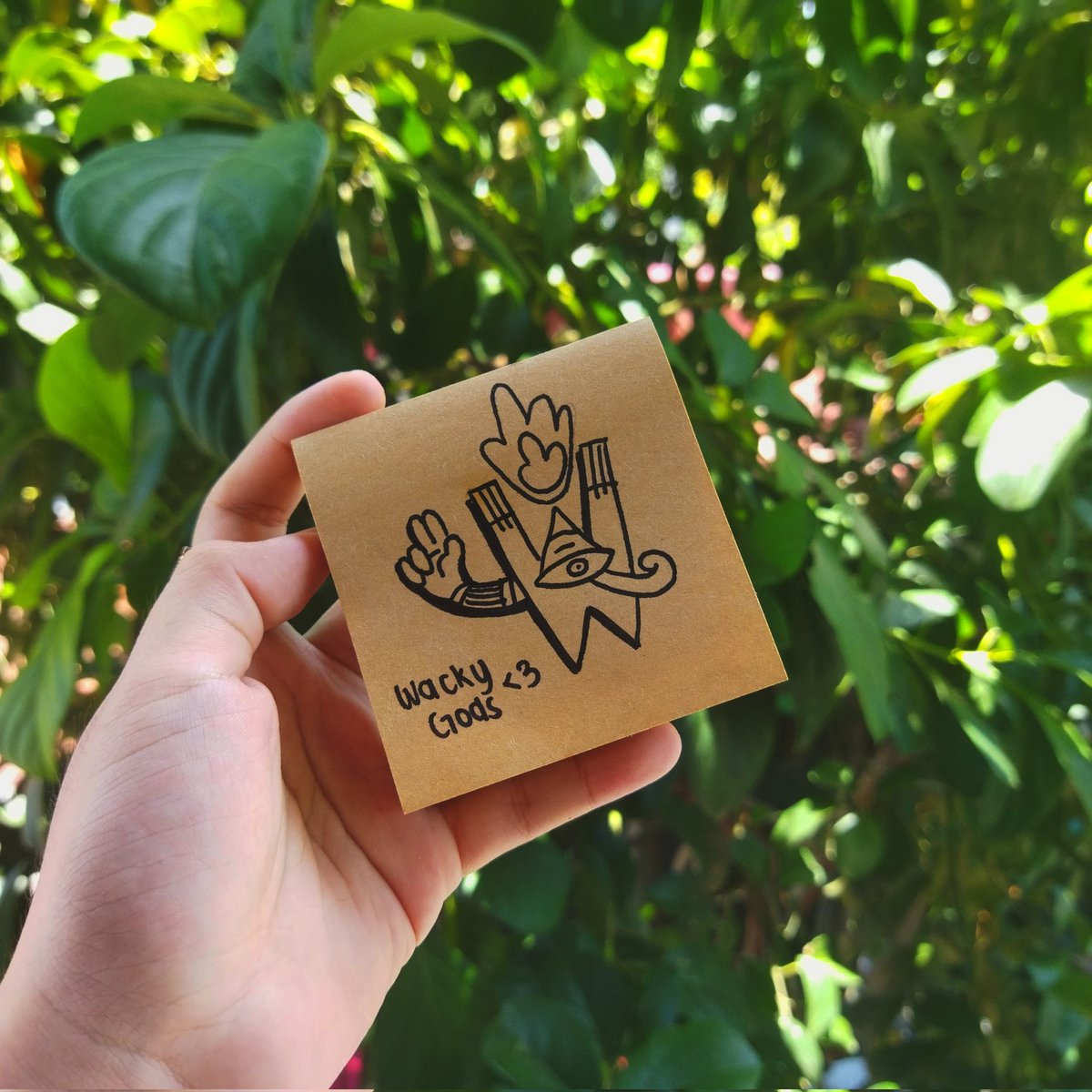 SerayaMoon's tweet photo. Can't go out of the house, so i decided to draw @WackyGods logo at took a picture at our garden!💗 Lots of love, wackygods! 🦋✨

@ymanniii
@Lance_Nissan
@taeniselena

#WackyGods #NFT https://t.co/AIX2ayocZb