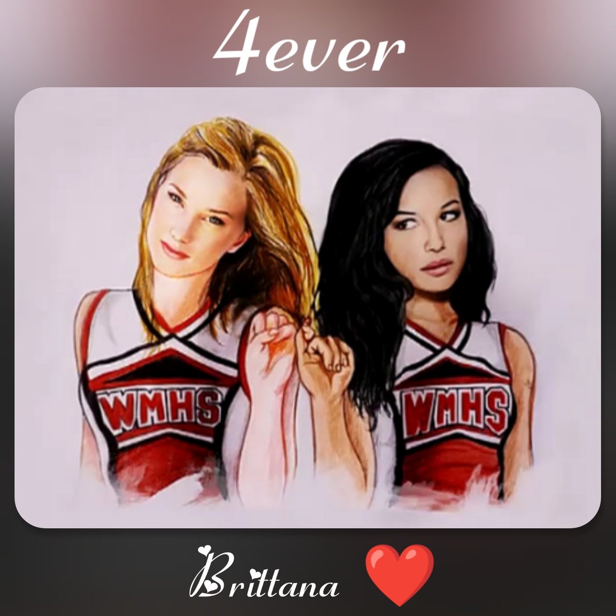 #glee #brittana #bestcoupleever #santanalopez #brittanyspierce #nayarivera #heathermorris #neverforgetnayarivera ❤️🦋🕊️