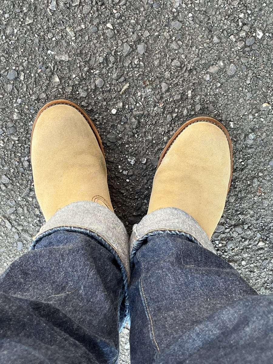 10Kaiken's tweet photo. 左足の甲が狭くて痛かったのと育成失敗して修理に出してたレッドウイングのエンジニアブーツ。プロに任せたらあっさり改善されたw

#redwing8268 https://t.co/ZPY5mMTzWL