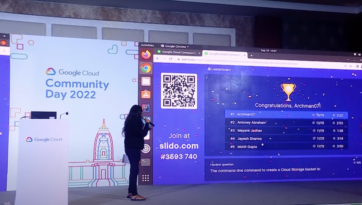 Mohit_Gupta121's tweet photo. Attended Google Cloud Community Day Indore 2022
It was a wonderful day with lots of #learning #networking and fun ๐.
Got #rank 5th in Quiz ๐
during fun activity.
#kudos to @gdgcloudindore for organizing such a good event.
#ccdindore #ccd2k22 #gdgcloudindore #ccd2k22indore https://t.co/OTQ8iAo32V