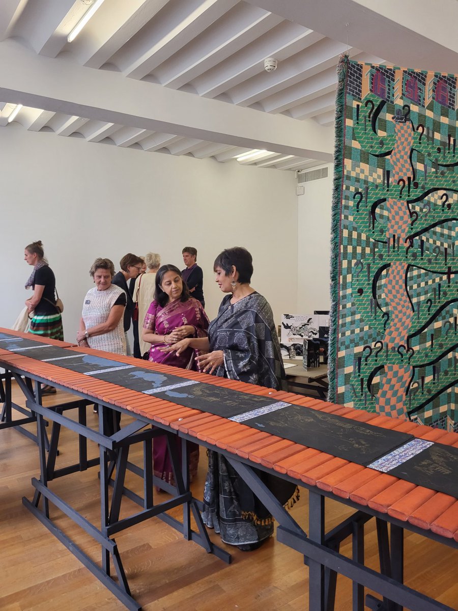 IndinNederlands's tweet photo. Amb @reenat_sandhu inaugurated 'Kolkata: Run in the Alley' exhibition organised by @Marres_HCC &amp; Calcutta Art Research Foubdation.  The exhibition open till 13 Nov, brings works of Kolkata artists &amp; Dutch artists who attended residency prog in #Kolkata
@MEAIndia @iccr_hq https://t.co/RRqi8OoUaS