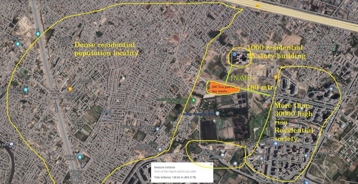 sk07singh's tweet image. Requesting @dm_ghaziabad to register complaint against @AMRUTCityGzb for  violating waste disposal plant norms, and intended to create nuisance, damage public health, put risk on dense population with 100s of waste carrying trucks @gdagzb @dgpup

#NoToWetWasteCNGPlantInCrossings