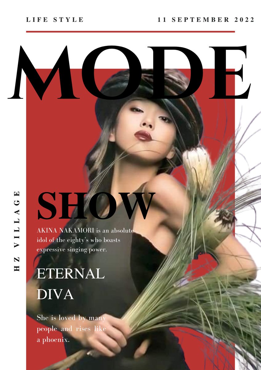 AMORENAKAMORI's tweet photo. 明菜さんがモードな雑誌の表紙になったら…(妄想)
#中森明菜 https://t.co/hPsM7Li1Y8