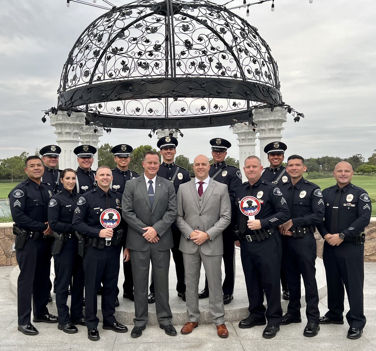 OntarioPDChief's tweet photo. I couldn’t be more proud of the @OntarioPD Honor Guard for being recognized with the distinguished Golden Boot Award. @laurajherzog  presented the award tonight at the Honoring our Fallen Gala. We will never forget those who gave all for our freedom. https://t.co/zfQcxNCMO1