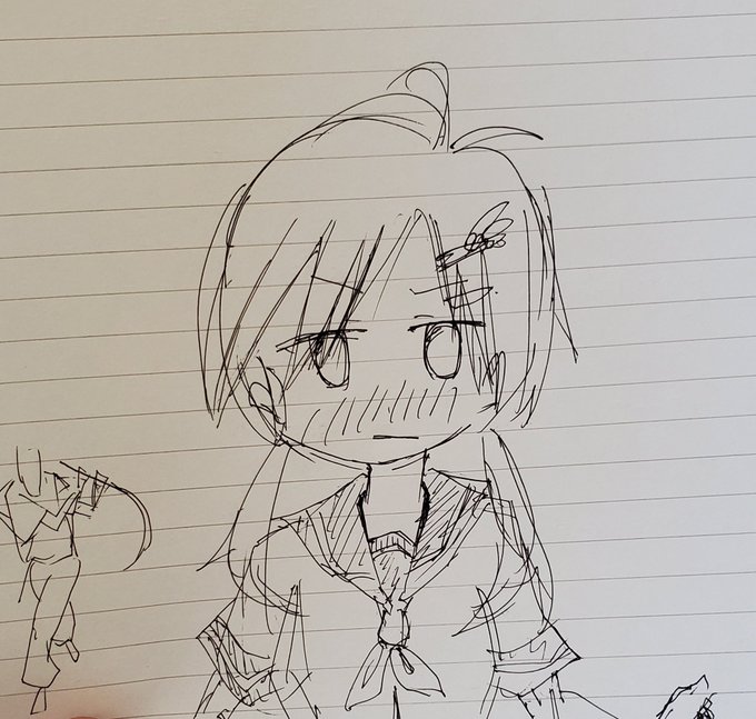 昔描いた女子出てきた。 