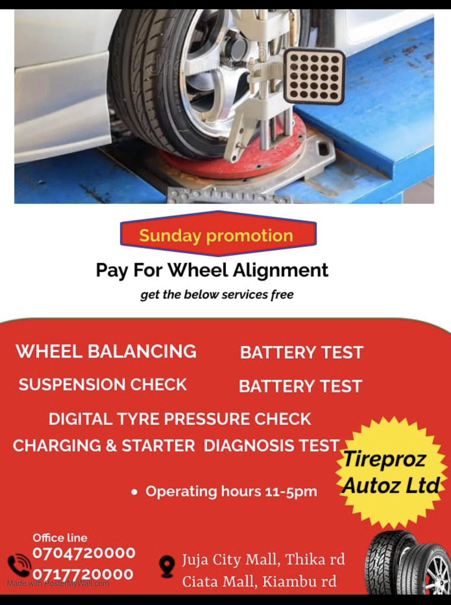 TireprozAuto's tweet photo. This Sunday….don’t miss #kot #Nairobi https://t.co/s6WDz9QMAx