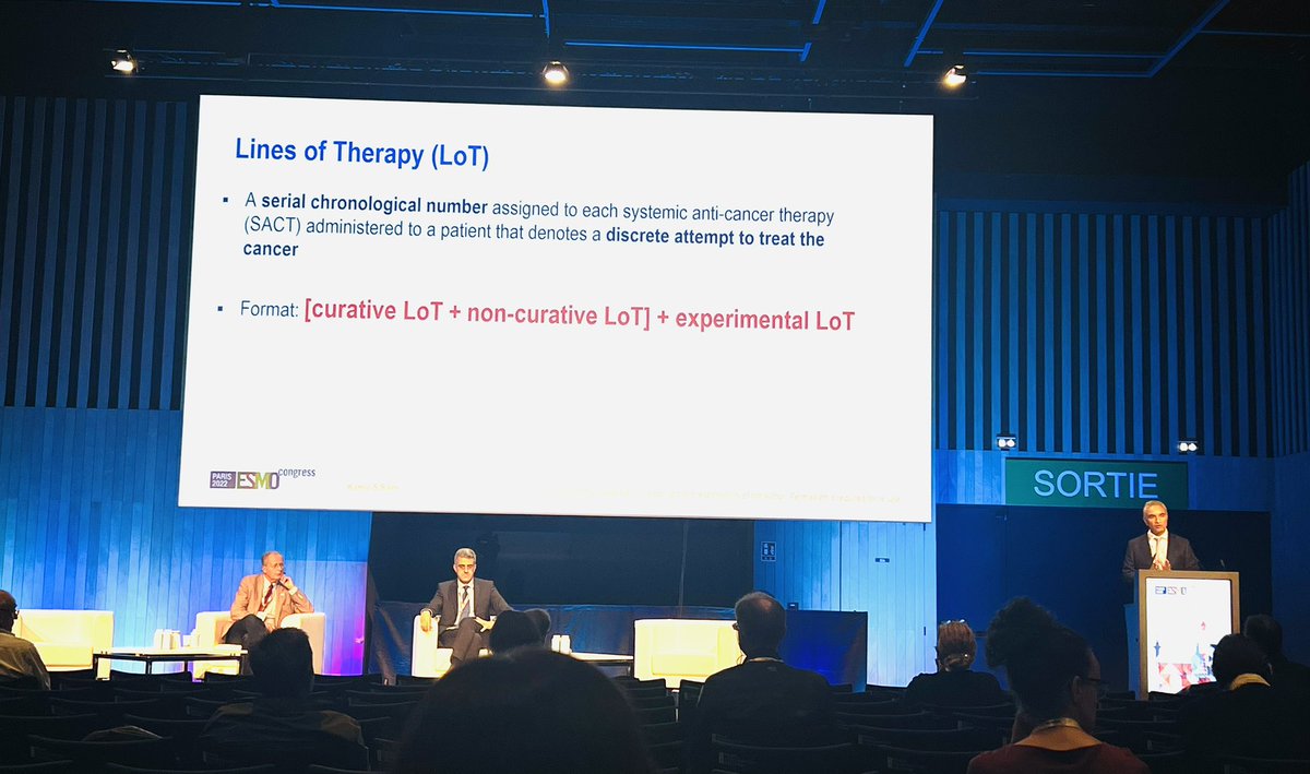 #LineOfTherapy in Oncology Practice being elegantly presented by dear colleague and friend <a href="/KSainiMD/">KS Saini, MD</a> for #ESMO22 !