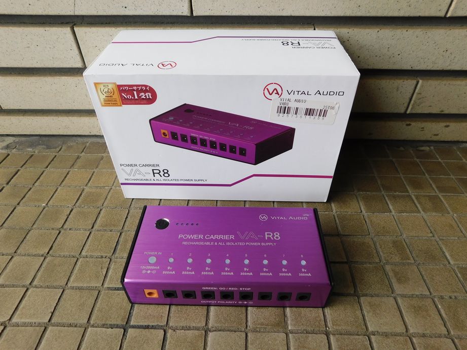 MARUYAHiroshima's tweet photo. 【中古】 VITAL AUDIO バイタルオーディオ POWER CARRIER VA-R8
充電式
生産完了モデル
ボードを組む際の必需品
★詳細はこちら★
https://t.co/3G2ArFMyXH
#マルヤ
#パワーサプライ
#vitalaudio
#var8
#中古
#エフェクター https://t.co/2r9DybBzly