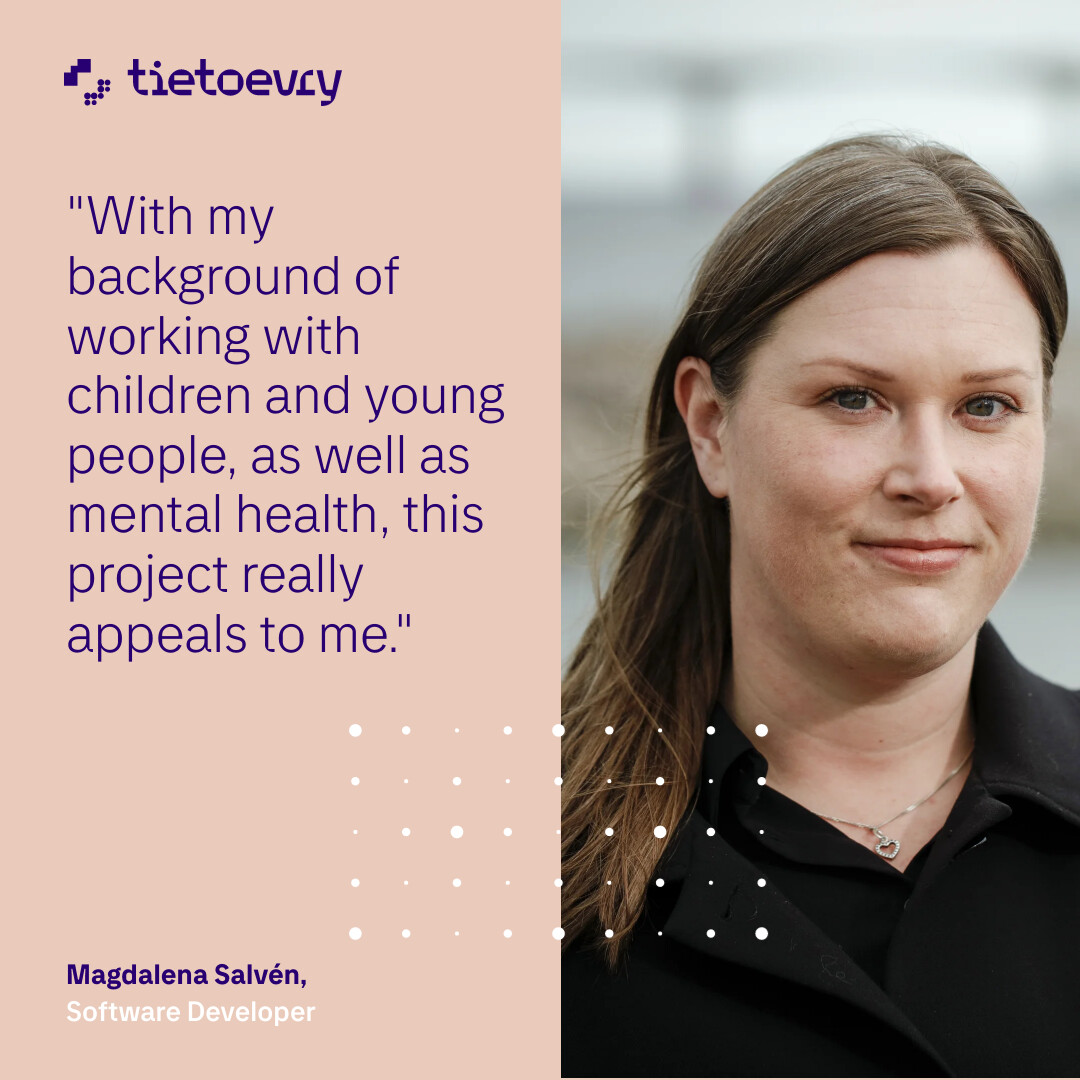Tietoevryfi's tweet image. Magdalena aloitti uransa Tietoevryllä lokakuussa 2021 ja saa edelleen ahaa-elämyksiä päivittäin. 💡 Tällä hetkellä hän työskentelee projektissa, jossa käytetään teknologiaa koulukiusaamisen torjumiseen. Lue lisää: bddy.me/3L8FLMH #purposefultechnology #ura