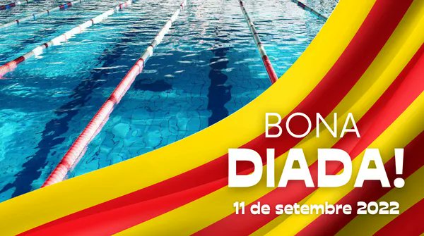 ☀️ Bon dia #rubicity, des del Club Natació Rubí us desitgem una bona diada de Catalunya! 🎉