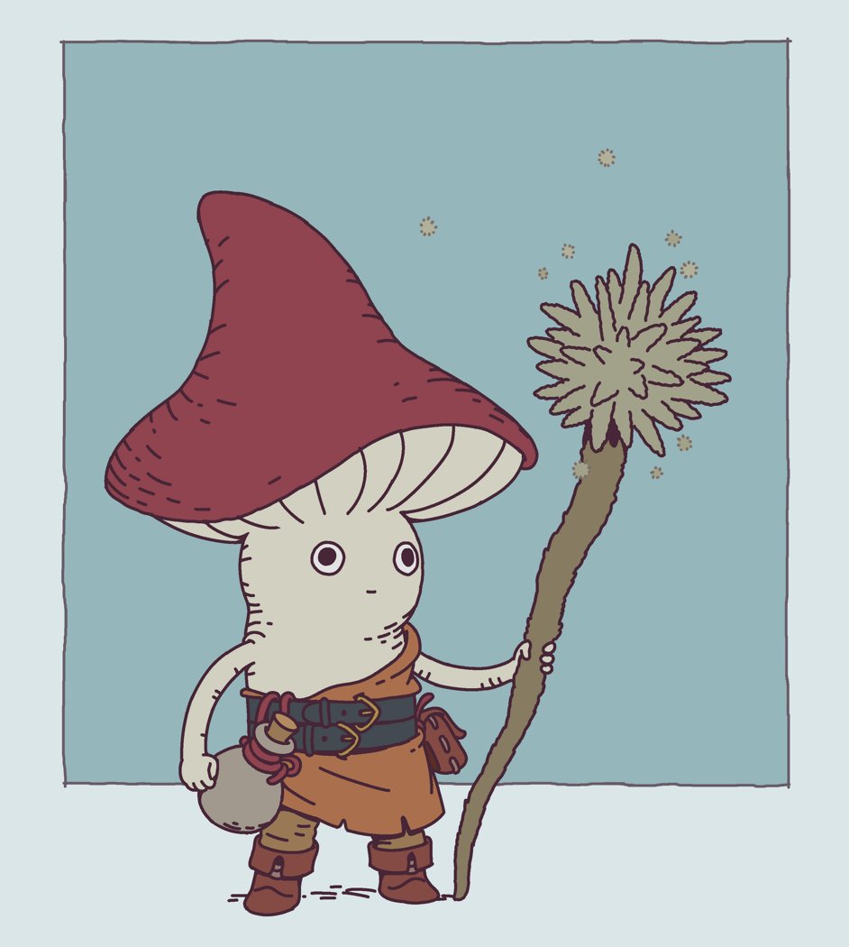 「Mushroom Mage 」|Varguyのイラスト