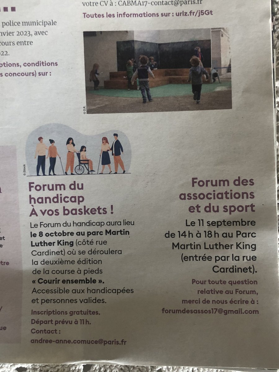 #ParentsAidants Famille avec Enfants en Situation de Handicap Remercions <a href="/Mairie17/">Mairie du 17e</a> Monsieur le Maire #GeoffroyBoulard et ces Élus <a href="/Alix_Bougeret/">Alix Bougeret</a> <a href="/AlineBessis/">Aline Bessis</a> <a href="/scevole/">Scévole de Livonnière</a> mais aussi <a href="/karen_taieb/">Karen Taieb</a> <a href="/Paris/">Paris</a> <a href="/handicap_paris/">MDPH de Paris - Handicap.Paris</a>  construction de 2 Aires de Jeux Inclusives et Adaptée 👏🏻💙🙏🏻🇫🇷