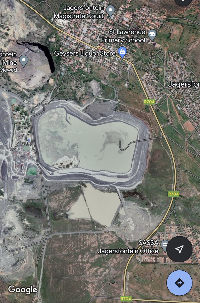 Here is the tailings dam that collapsed.