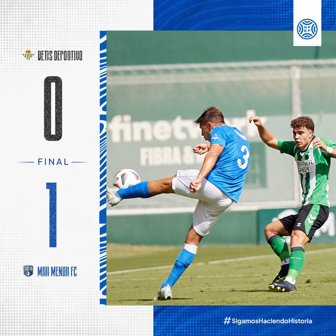 #BetisBMarMenor | ⌚️96’ | ¡FINAL FINAL FINAL! ¡VICTORIA EN SEVILLA! ➕3️⃣

¡Final del partido en la Ciudad Deportiva Luis del Sol con victoria para el @marmenorfc! ¡Vamos #guerreros! 

<a href="/RBetisCantera/">Real Betis Cantera</a> 0 🆚 1 @marmenorfc 

#SigamosHaciendoHistoria ⚔️
