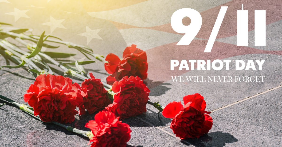 Today we remember the lives lost on September 11, 2001, and the courageous acts of many that followed. #NeverForget