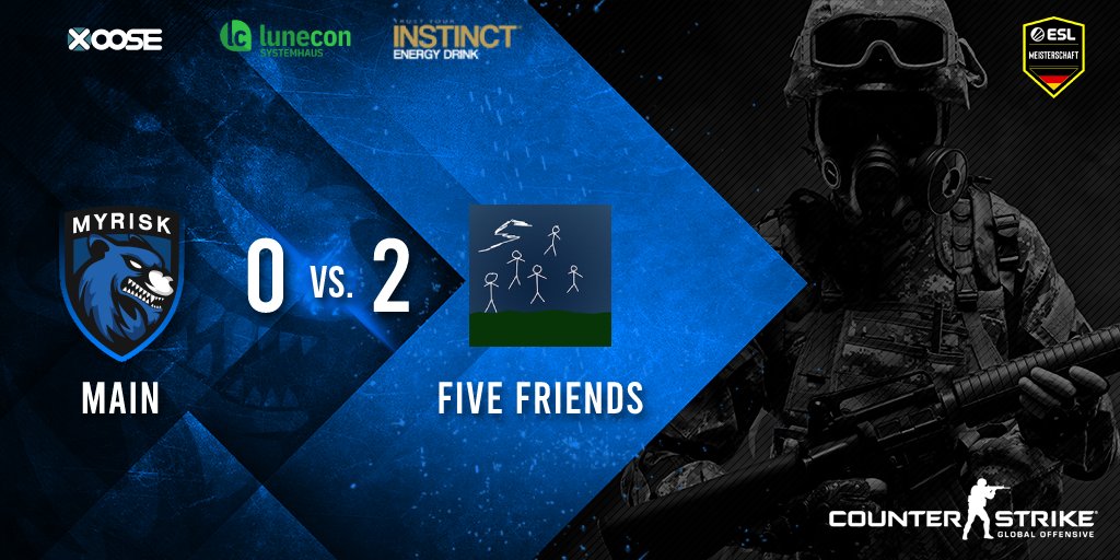 🏅#Spielergebnis vom 28.08.2022 🏅

🎮#CSGO
myRisk Main🆚 #FiveFriends | 0 : 2

#GGWP #risewiththewolves