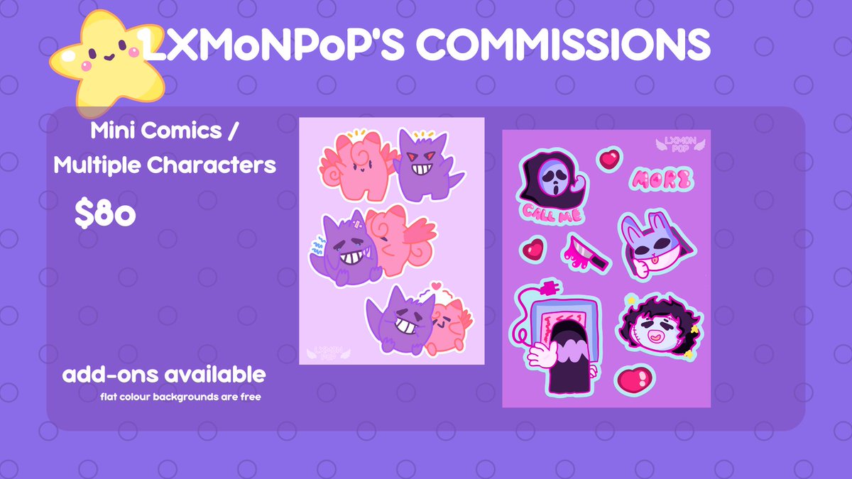 lxm0np0p's tweet photo. ＊*•̩̩͙✩•̩̩͙*˚COMMISSIONS˚*•̩̩͙✩•̩̩͙*˚＊
I have updated my comms and I also have some openings for Vtuber models! check out my Kofi for the prices and to order!
--> rts are very helpful ʕ •ᴥ•ʔゝ☆
--> rush delivery available for extra ʕ ᵒ ᴥ ᵒʔ

https://t.co/gBqa6U1UF2 https://t.co/HI8fDjEOjy