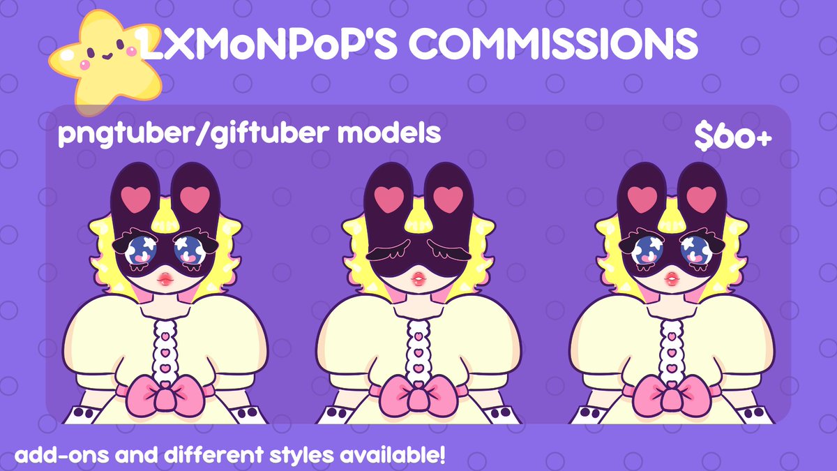 lxm0np0p's tweet photo. ＊*•̩̩͙✩•̩̩͙*˚COMMISSIONS˚*•̩̩͙✩•̩̩͙*˚＊
I have updated my comms and I also have some openings for Vtuber models! check out my Kofi for the prices and to order!
--> rts are very helpful ʕ •ᴥ•ʔゝ☆
--> rush delivery available for extra ʕ ᵒ ᴥ ᵒʔ

https://t.co/gBqa6U1UF2 https://t.co/HI8fDjEOjy