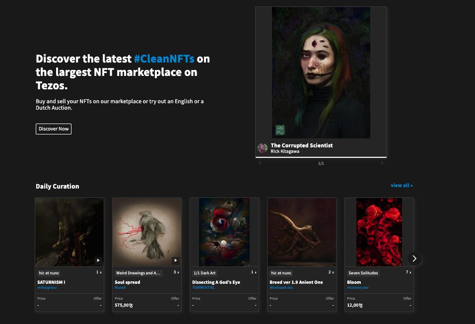 objktcom's tweet photo. New pieces were added to the front page as part of the #objktthematiccuration!
This is part 1 of the #darkart curation. As for most front page curations it is a colour coordinated curation rather than a ranking. https://t.co/Fe0hik4RrQ