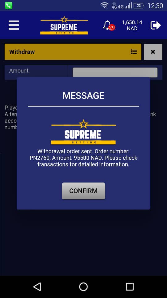 SupremeBetting_'s tweet photo. From a Stake as little as N$10. This player walks away with N$97158.14.

https://t.co/ZGyoWYGn5G https://t.co/7TotDF2ElM