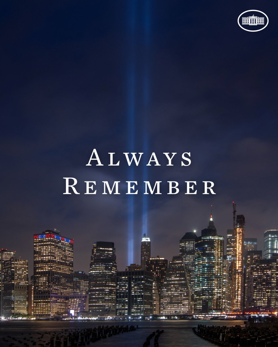 The Biden-Harris Administration honors the memory of the lives we lost on this dark day 21 years ago.