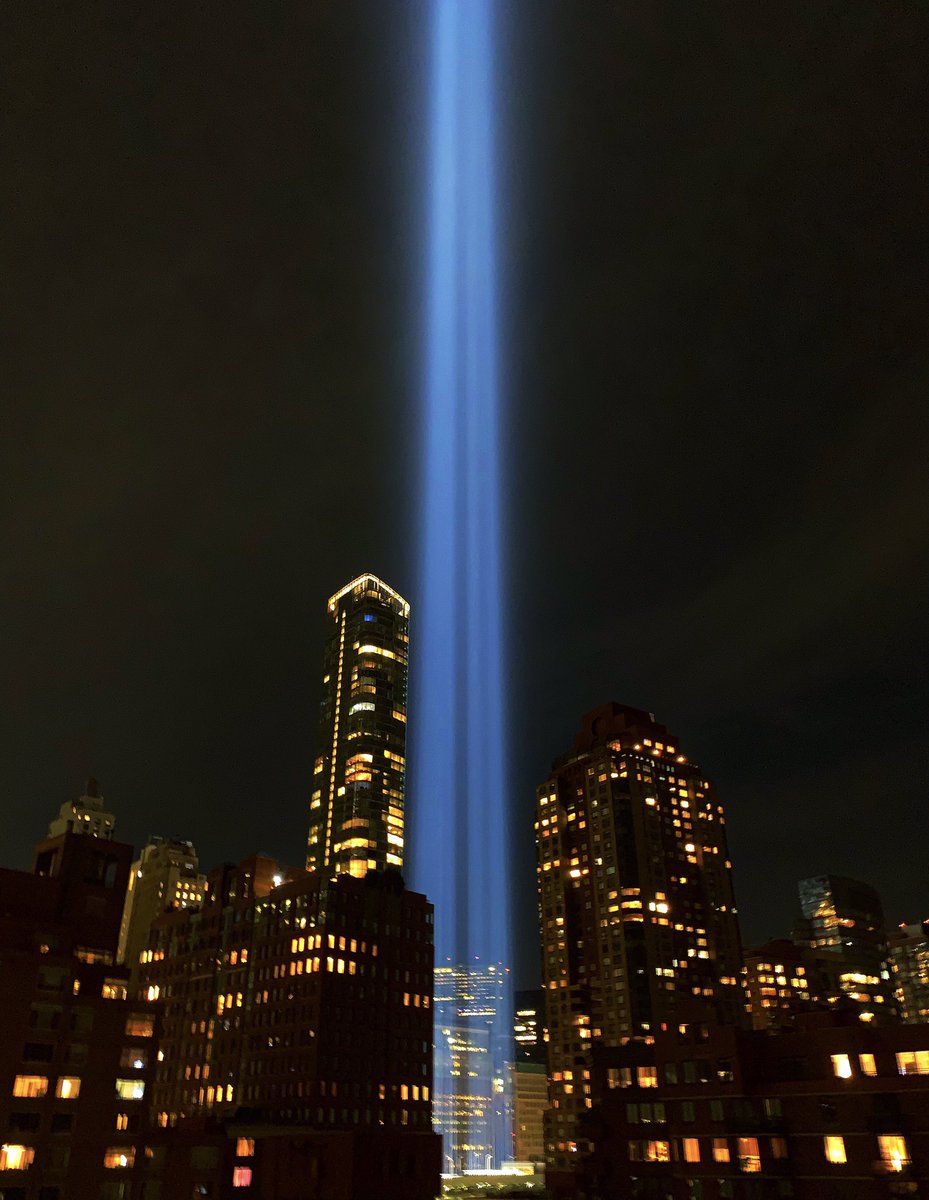 @POTUS I took this photo last night, hard to believe another year has passed. #TributeInLight #NeverForget 🇺🇸💙🇺🇸