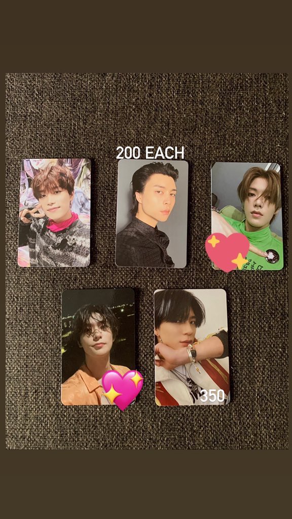 kikokakes's tweet photo. 🔗wts lfb ph
#chzells 

nct assorted pcs
   ❣️don’t claim if sensitive to marks
   ❣️see pic for prices 
     
📍batangas city
💌 ggx, sco, flash exp
mop gcash 

mine/dm 
https://t.co/alZBQodA1Z 
💖 = SOLD

🏷 wts lfb ph nct dream 127 taeil johnny jeno https://t.co/P0RJoV5dgZ