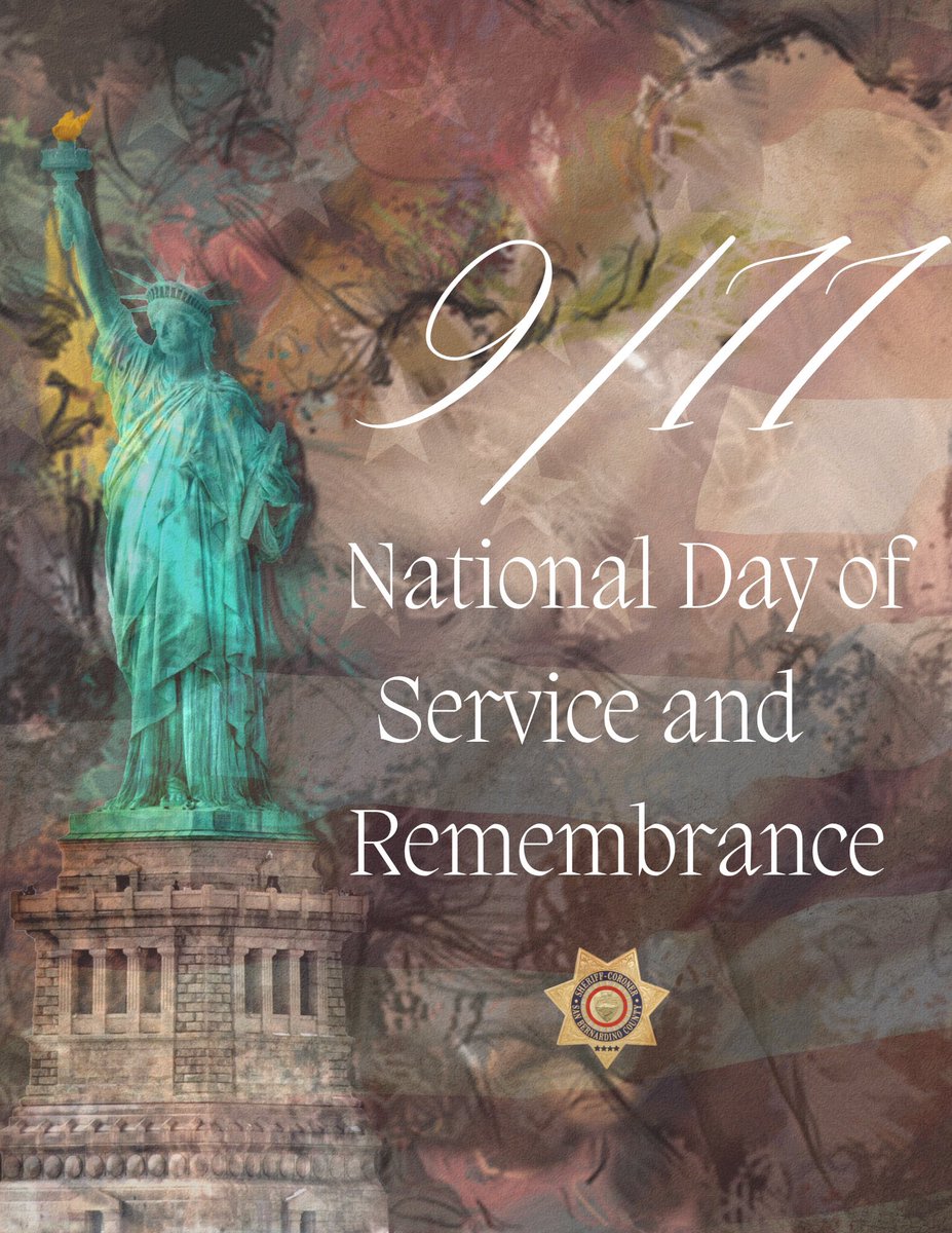 “One of the worst days in America's history saw some of the bravest acts in Americans' history. We'll always honor the heroes of 9/11. And here at this hallowed place, we pledge that we will never forget their sacrifice.' -President George W. Bush #AppleValleyPD #SBCSD