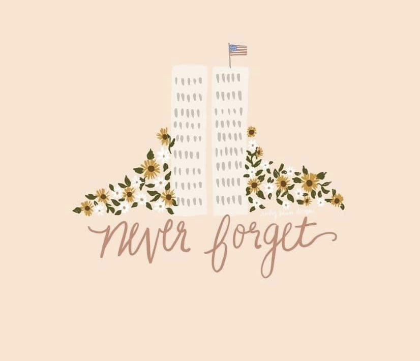 Today we honor the heroes and remember those who lost their lives on September 11, 2001. 🇺🇸💜 #neverforget