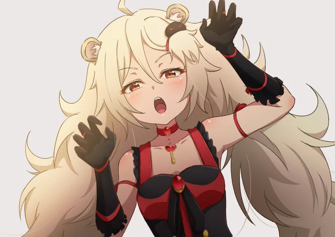 お題箱よりSHOW BY LOCK!!  アイレーン (「・ω・)「 ガオー#ShowByRock #イラスト 
