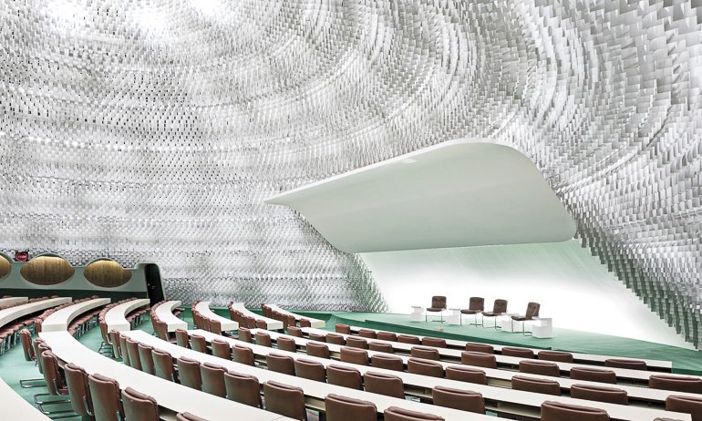 styleandthought's tweet image. the french communist party headquarters in paris designed by brazilian architect oscar niemeyer