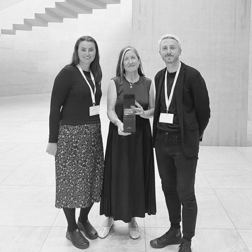 Congratulations to our friends and colleagues in @glucksman Gallery @ucc who won Best European Art Museum at the EMA awards last night. Great work by Director @fionakearney and team @glucksman @crowley_tadhg