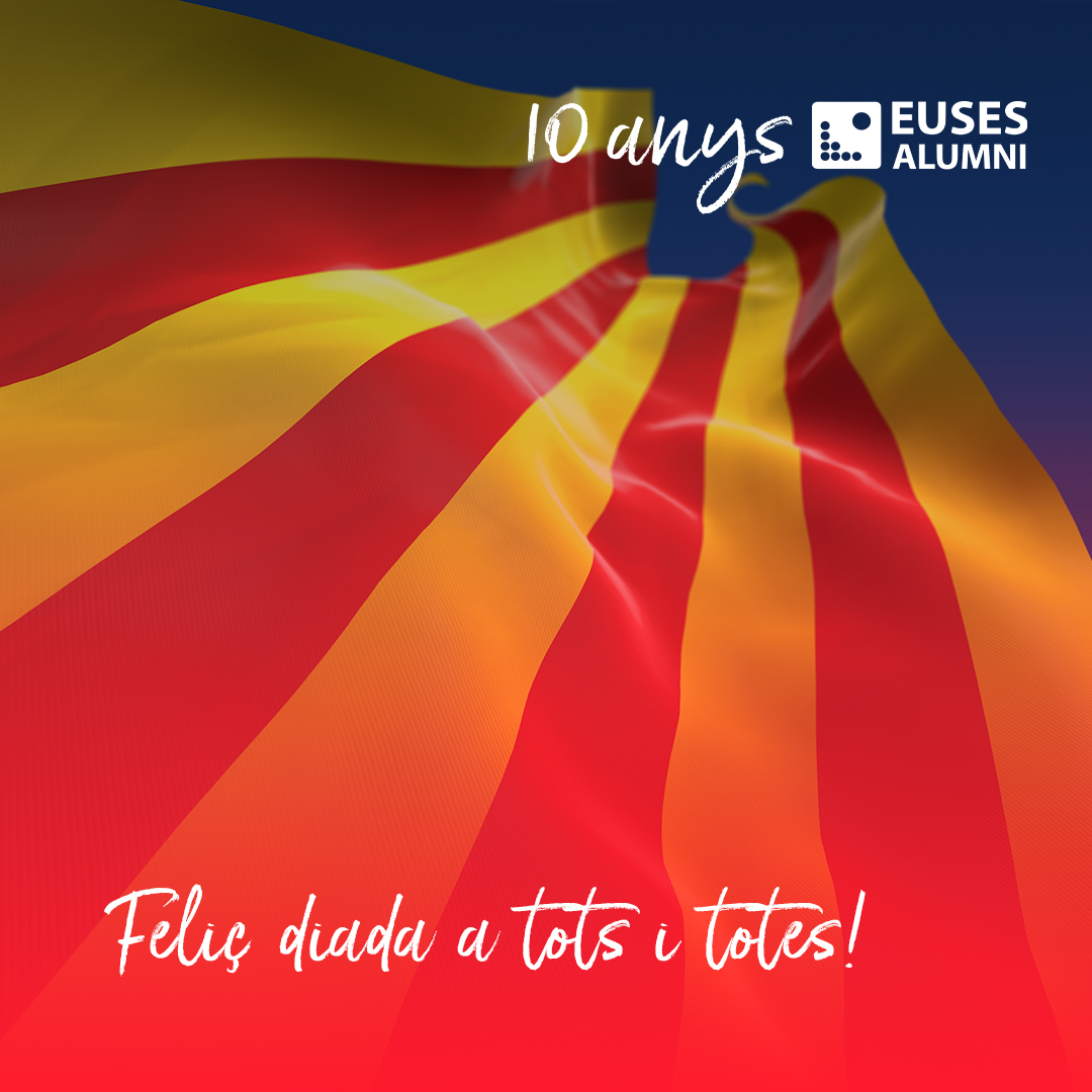 EUSESAlumni's tweet photo. Des d’EUSES Alumni us desitgem una bona Diada de Catalunya!
#euses #eusesalumni #DiadadeCatalunya #eusescafe #eusesfisio https://t.co/rqB3eEZTVQ