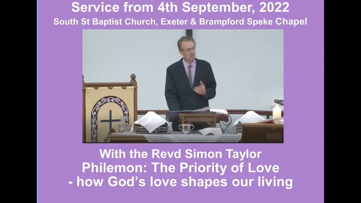 SouthStBaptist's tweet photo. Can the church find a better way to approach issues such as affirming LGBTQI+ people? In our latest service video, Simon urges us to follow the example of Paul and apply the basis of the love we know in Jesus. Paul shows a more excellent way.

Watch at https://t.co/FPNLdXhYTk https://t.co/KdspLdOCyh