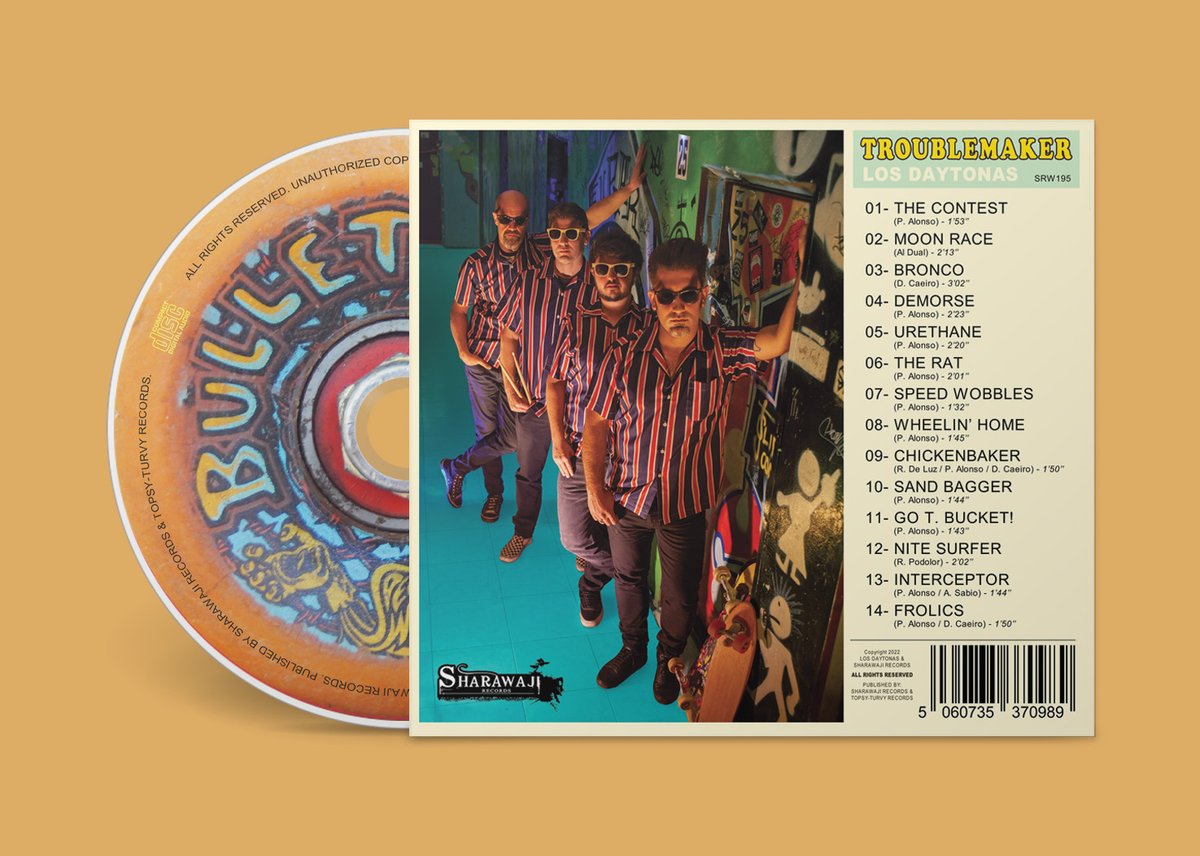 A los que nos habéis preguntado por la edición en CD del nuevo disco, tenemos buenas noticias!, parece que en breve recibiremos las primeras copias...
Puedes hacer tu pedido en: losdaytonas@gmail.com ó driprecordings.info@gmail.com
pvp: 10€ (+3€ envío a toda España)