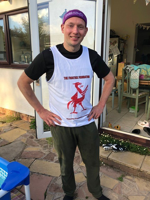 TOUGH MUDDER INFINITY: 45km with 78 obstacles in the mud -what an amazing effort fundraising for TFF! Photo of very tired Richie back home (photos of his feet are not pretty). Today is kids and grandchildren turn to complete the challenge. Please support justgiving.com/fundraising/ma…