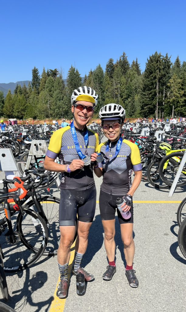 WarrenWong's tweet image. Another exceptional @rbcgranfondo experience.  #6 for me and #3 with my better half. Strong headwinds but sunny. 5:05 time. @RBC #cycling #cyclinglife #beatifulbc #seastosky #whistlergranfondo #fondo