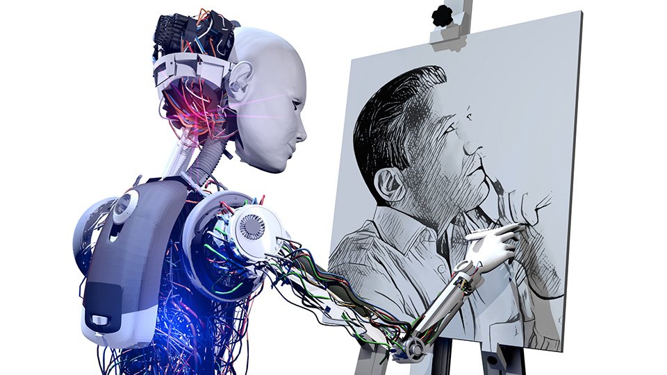 NUSingapore's tweet photo. With AI redefining the human role in the artistic creative process, @NUS_Law's Prof David Tan discusses the questions that ensue – such as the authorship of the artwork and the legalities of copyright. More at: https://t.co/5mAv8AciYY. #NUSResearch https://t.co/hekK4kTGCL