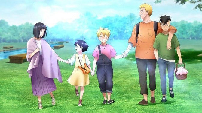 NDC on X: Uzumaki Family Picnic #naruto #boruto #hinata #himawari #kawaki  #art #narutoart #borutoart  / X