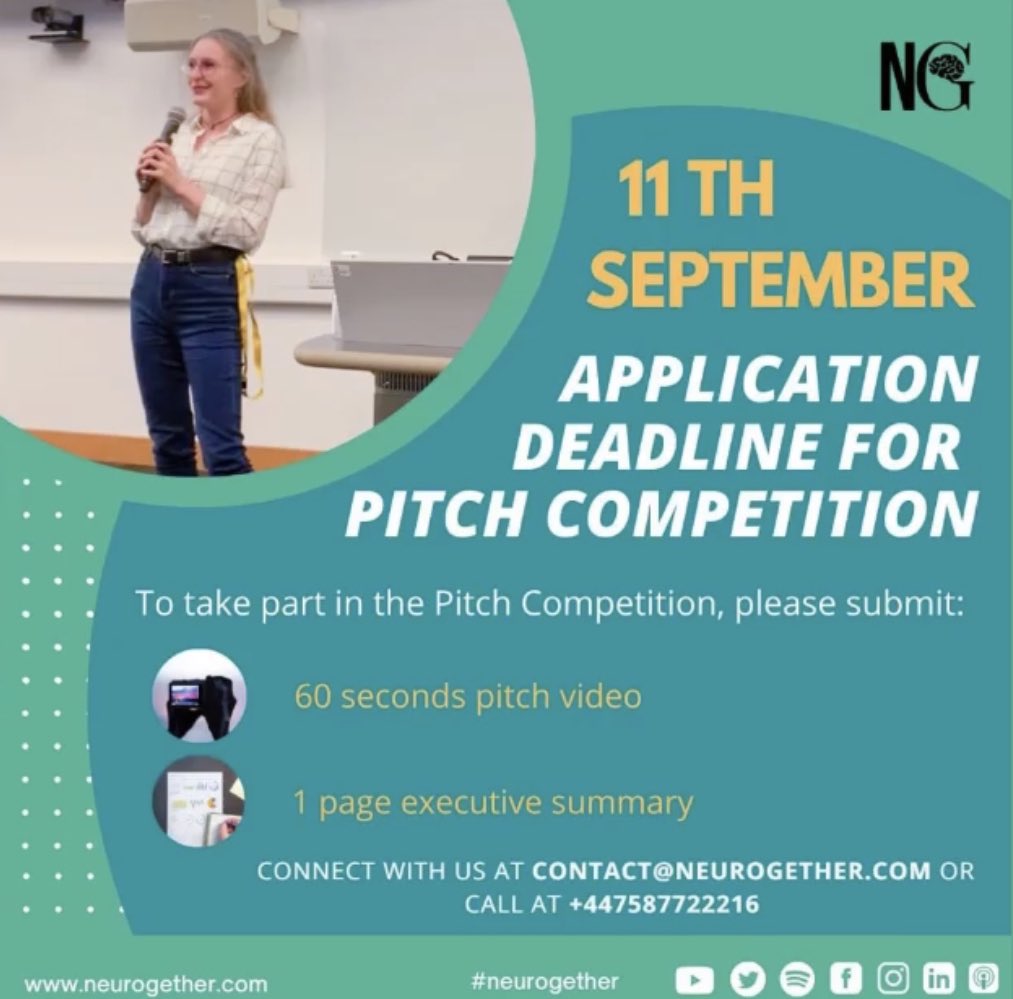 Neurogether's tweet photo. Deadline is today !!! Don’t keep your ideas to yourself!  It could be the next big solution . 

Good luck to all applicants ! #neurogether https://t.co/AtIsdfm8Qd