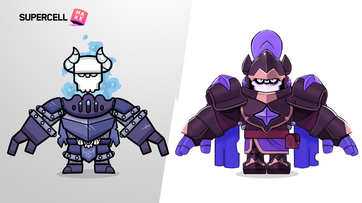 ✨ Apne favourite #SupercellMAKE Skin ke liye in-game mein VOTE kijiye! ✨

💀🔥 Lost Spirit Frank by Winkyxsq
🐉🗡 Dragon Slayer Frank by Gedi-KOR 

- Brawl Stars open karke NEWS button tap kijiye!
- Sabse jyada jis Skin ko vote milega,usse Brawl Stars mein add kiya jayega!