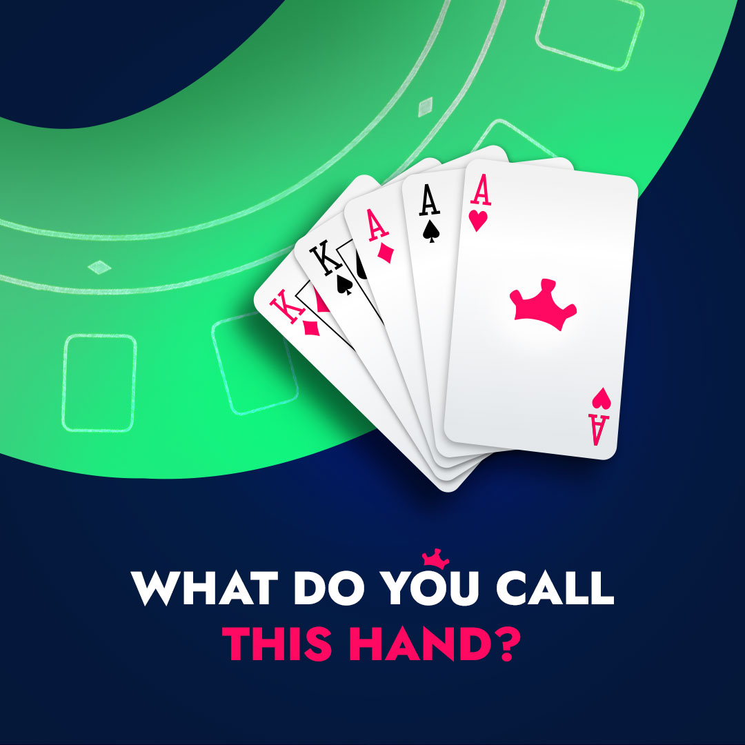 bluechip_io's tweet photo. Ok, sharks. Take a break from winning for a sec and answer an easy question.
What do you call this hand?
a) Set
b) Two pairs
c) Flush royal
d) Full House
e) Street
#bluechipio #poker #Flushroyal #FullHouse https://t.co/o1QPGPuB7h