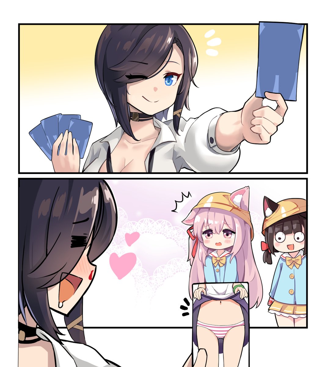 How Ark Royal plays cards.

https://t.co/cFFsvSILWg

#アズールレーン #AzurLane 