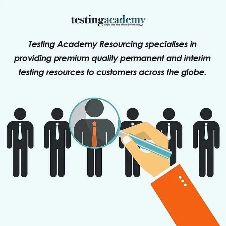 TestingAcademy's tweet photo. Do you need to assemble a new test team or refresh your existing team?

Whatever your need is, we will assess your current situation and provide recommendations.

Any resource we supply will come pre-assesed, pre-checked and perfectly matched to your requirements. https://t.co/ScNQmfZ8Ar