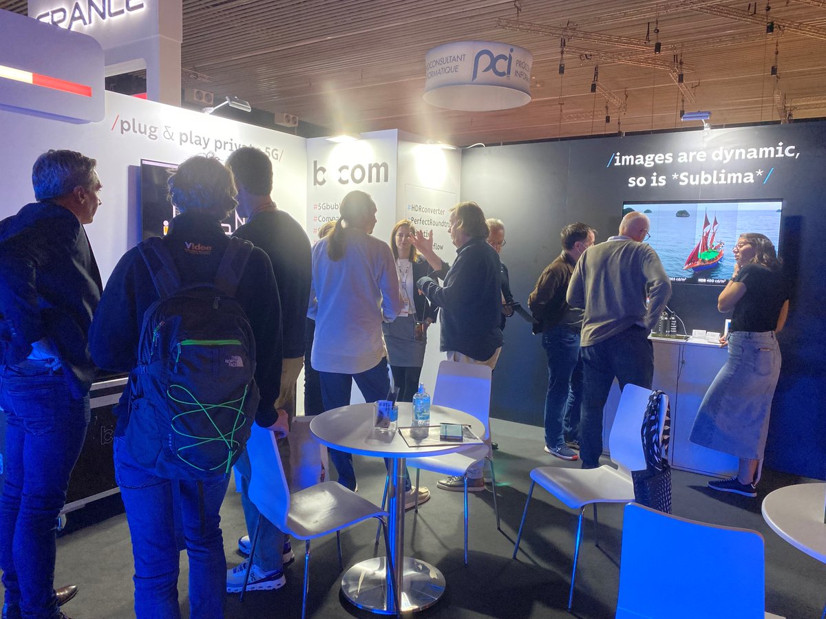 IRT_BCom's tweet photo. [#IBC2022 ] The all-road / antifragile team is waiting for you! 👋🏻 Join us📍 stand #2.B39d #5G #HDR
What a great show @IBCShow! 🤩
w/ @CCI_Paris_IdF @Aviwest @Haivision
more info > https://t.co/JZToyOVvt6 https://t.co/x1x2t7u7Mn