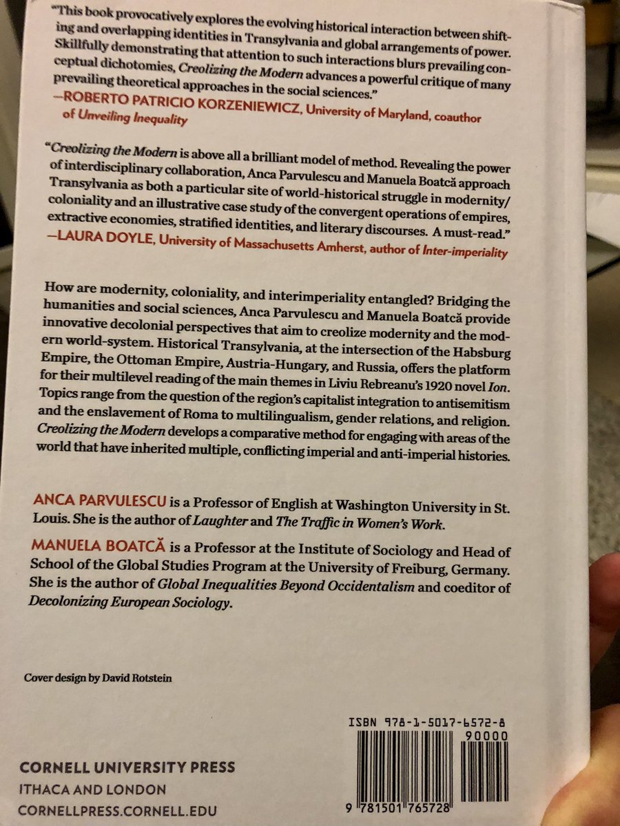 ManuelaBoatca's tweet photo. It’s out! So happy to finally hold this in my hands  &amp; start sharing &amp; discussing it as more than an ongoing project, but as a result of the most sustained, instructive, creative, thought-provoking &amp; humbling interdisciplinary dialogue I’ve had with a coauthor in the past years. https://t.co/laJ7opo9SI
