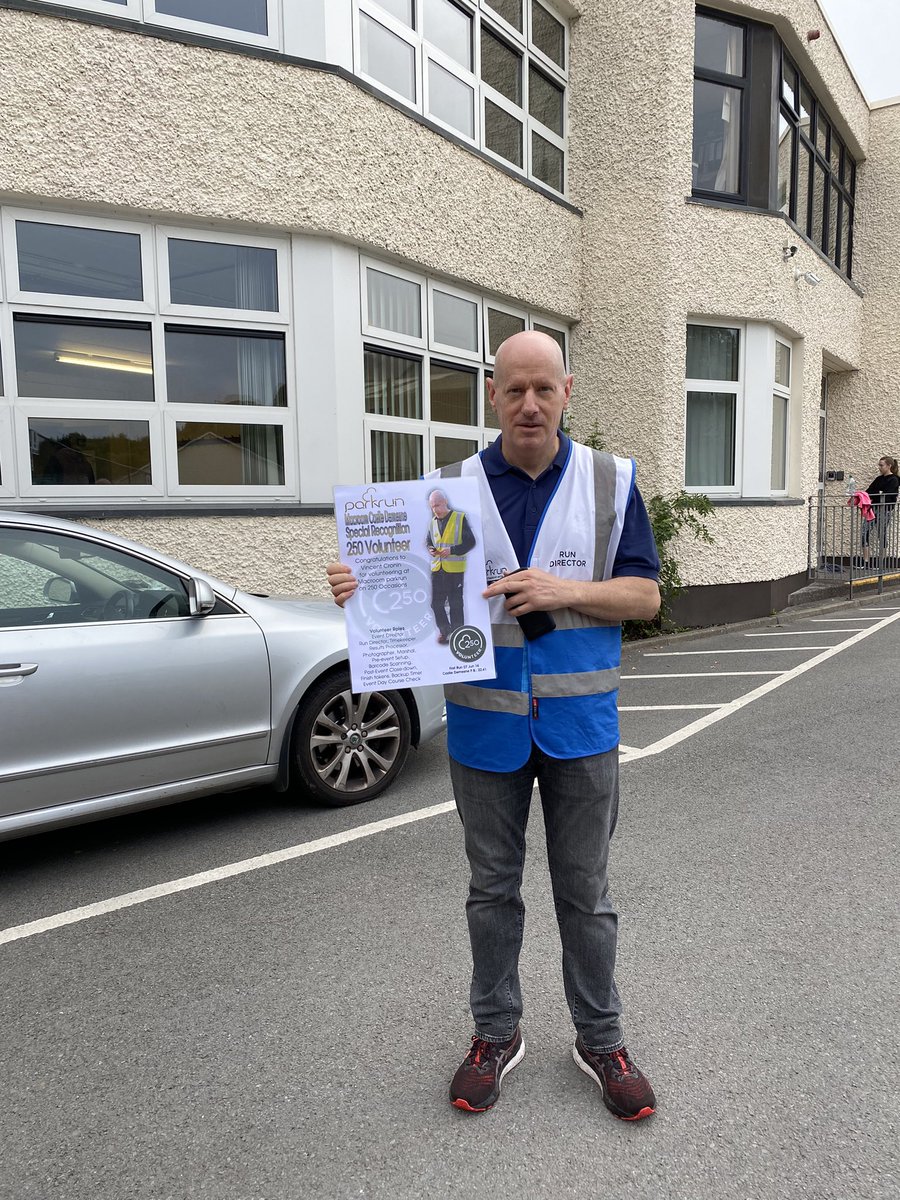 Macroom Castle Demesne parkrun (@macroomparkrun1) on Twitter photo Congratulations to the epic Vincent Cronin on the completion of 250 official parkrun volunteering roles! A phenomenal milestone! Thanks Vincent for all you do and have done for Castle Demesne Macroom parkrun!
#loveparkrun <a href="/parkrunIE/">parkrun Ireland</a> #parkrunhero Congratulations to the epic Vincent Cronin on the completion of 250 official parkrun volunteering roles! A phenomenal milestone! Thanks Vincent for all you do and have done for Castle Demesne Macroom parkrun!
#loveparkrun <a href="/parkrunIE/">parkrun Ireland</a> #parkrunhero
